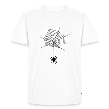 spinne_im_netz_f1 - T-shirt Premium bio Homme - blanc - Devant - Nico (187cm)