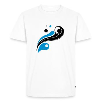 grafik - T-shirt Premium bio Homme - blanc - Devant - Nico (187cm)