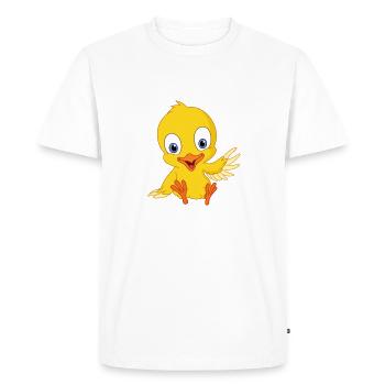 Mignon poussin - T-shirt Premium bio Homme - blanc - Devant - Nico (187cm)