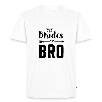 frère de la mariée - T-shirt Premium bio Homme - blanc - Devant - Nico (187cm)