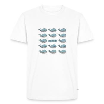 Save the sea - Environmental protection and marine protection - Men's Premium Organic T-Shirt - white - Front - Nico (187cm)