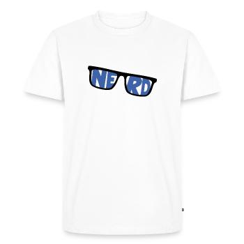 nerd coder server download cyberspace programmer - Men's Premium Organic T-Shirt - white - Front - Nico (187cm)