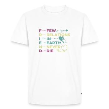 Complices Couple Couples Couple Meilleurs Amis - T-shirt Premium bio Homme - blanc - Devant - Nico (187cm)