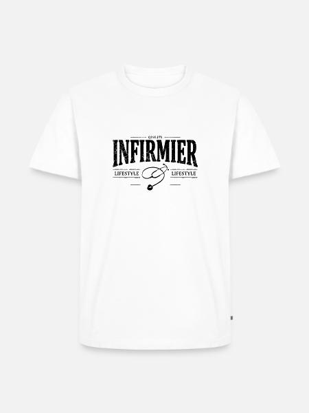Infirmier - T-shirt Premium bio Homme - blanc