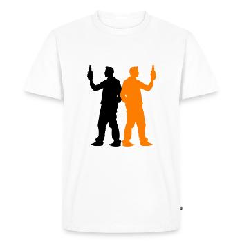 Bachelor Party Crew Group - Men's Premium Organic T-Shirt - white - Front - Nico (187cm)