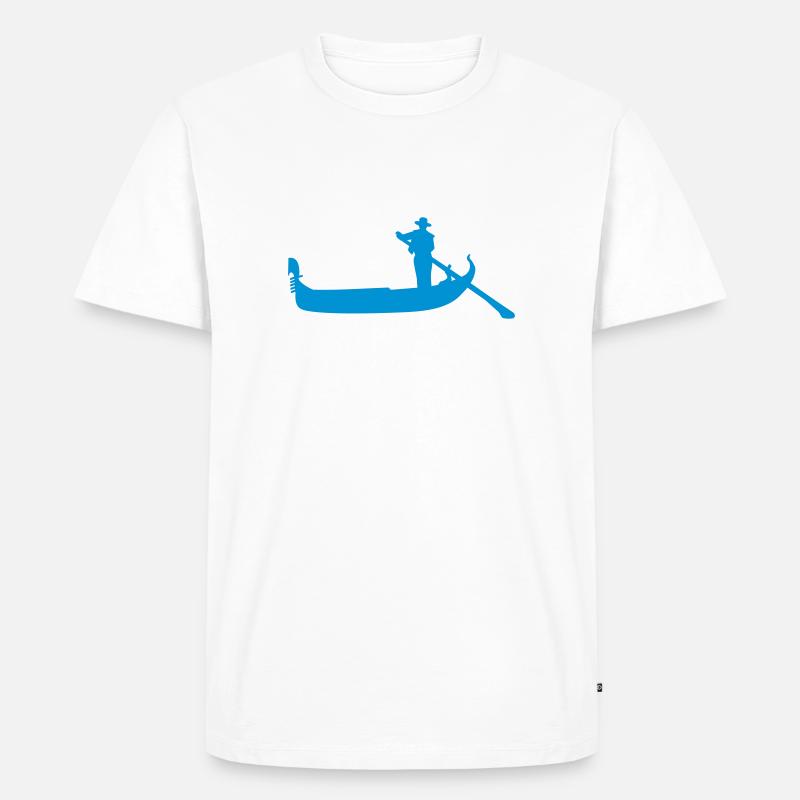Gondel - Männer Premium Bio T-Shirt - Weiß