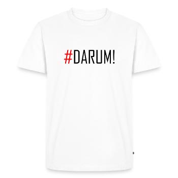 Darum : Hôtels - T-shirt Premium bio Homme - blanc - Devant - Nico (187cm)