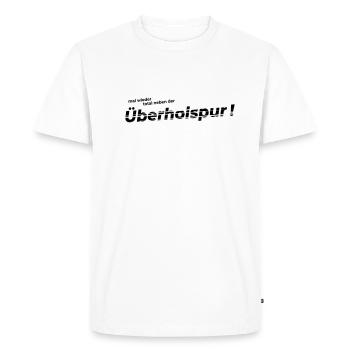 Neben der Ueberholspur - Männer Premium Bio T-Shirt - Weiß - Vorne - Nico (187cm)