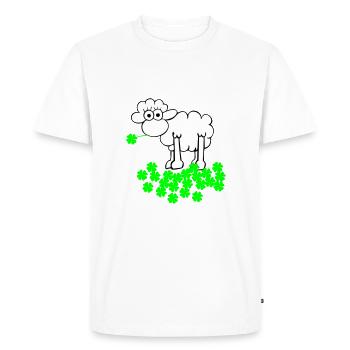 st. Patricks schaf - Männer Premium Bio T-Shirt - Weiß - Vorne - Nico (187cm)