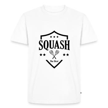 Squash / Sport - Men's Premium Organic T-Shirt - white - Front - Nico (187cm)