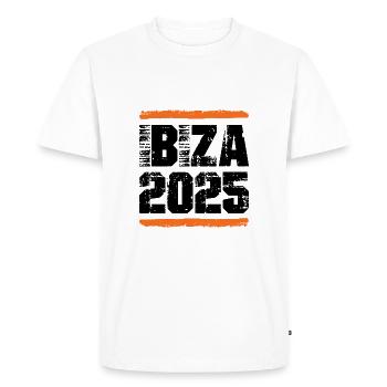 Ibiza 2025 Team - Men's Premium Organic T-Shirt - white - Front - Nico (187cm)