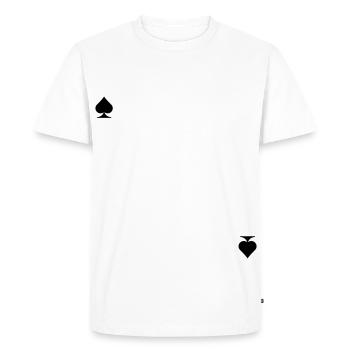 Cards - Men's Premium Organic T-Shirt - white - Front - Nico (187cm)