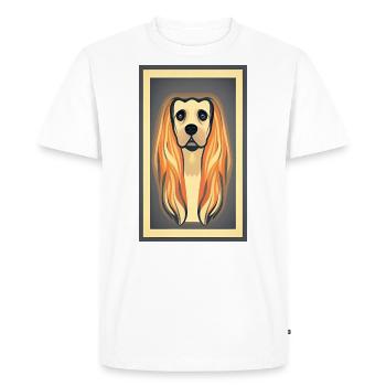 The Dog - Men's Premium Organic T-Shirt - white - Front - Nico (187cm)