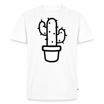 Cactus - T-shirt Premium bio Homme - blanc - Devant - Nico (187cm)