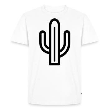 Cactus - T-shirt Premium bio Homme - blanc - Devant - Nico (187cm)