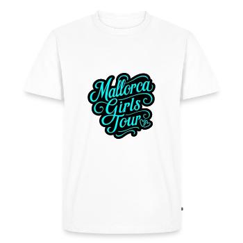 Mallorca Girls Tour Heart - Men's Premium Organic T-Shirt - white - Front - Nico (187cm)