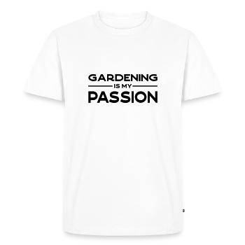 Le jardinage est ma passion - T-shirt Premium bio Homme - blanc - Devant - Nico (187cm)