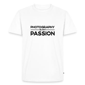 Photography is my passion - T-shirt Premium bio Homme - blanc - Devant - Nico (187cm)