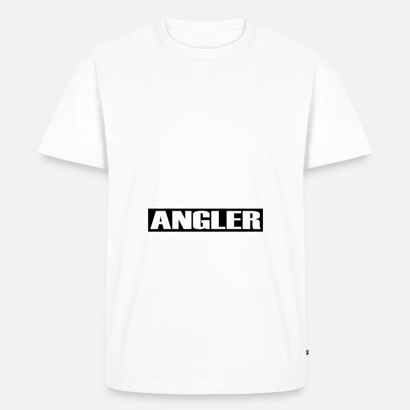 Angeln - Männer Premium Bio T-Shirt - Weiß
