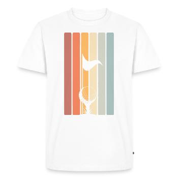 Golf golfeur - T-shirt Premium bio Homme - blanc - Devant - Nico (187cm)