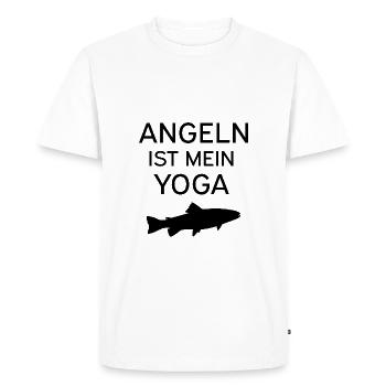 pêche - T-shirt Premium bio Homme - blanc - Devant - Nico (187cm)