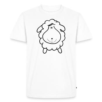 Sheep gift idea - Men's Premium Organic T-Shirt - white - Front - Nico (187cm)