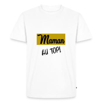 GRANNY. MOTHER'S DAY - Men's Premium Organic T-Shirt - white - Front - Nico (187cm)