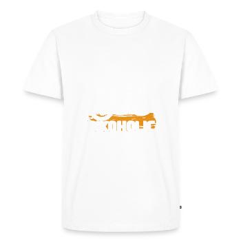Bikoholic I need to ride a bike - Men's Premium Organic T-Shirt - white - Front - Nico (187cm)