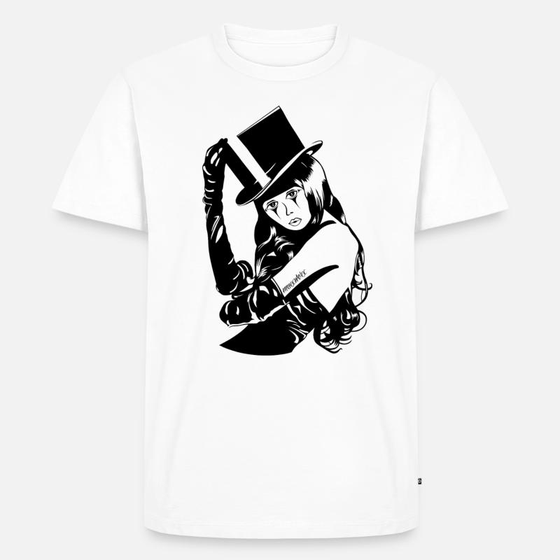 EmoGothQueen - Männer Premium Bio T-Shirt - Weiß