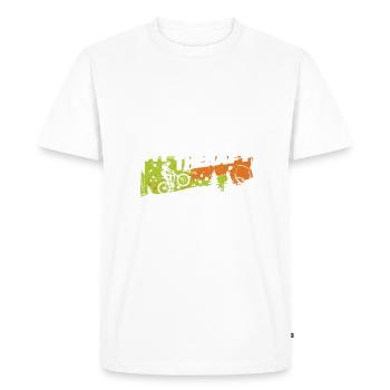 Bicycle biking is my therapy - Men's Premium Organic T-Shirt - white - Front - Nico (187cm)