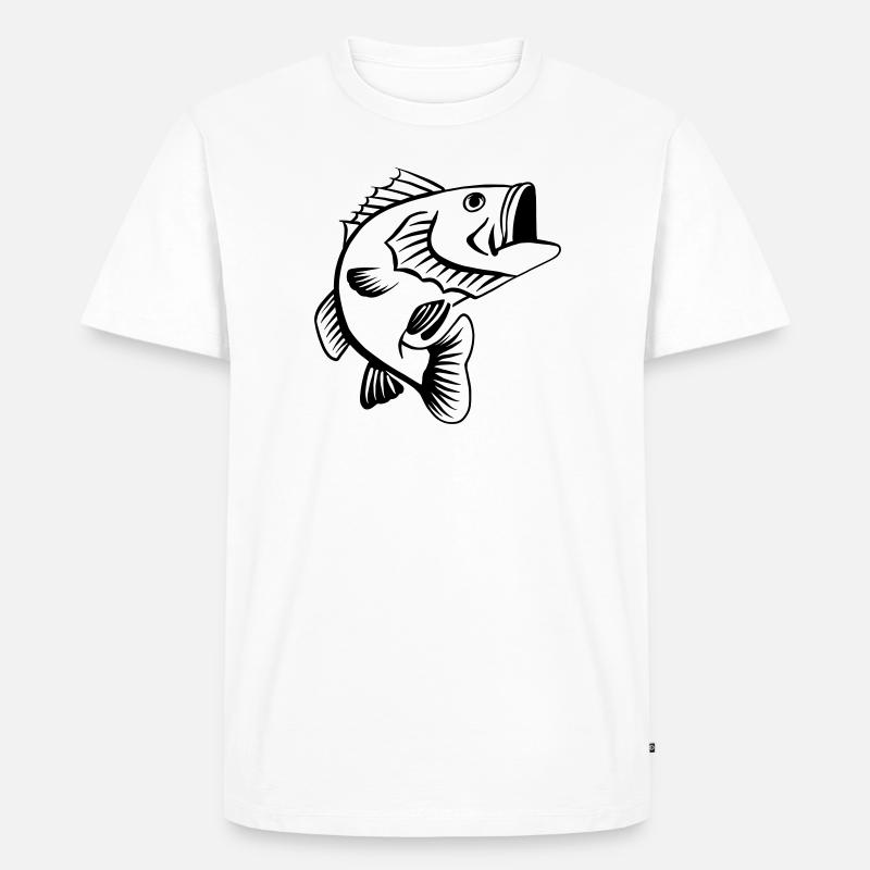 Barsch - Männer Premium Bio T-Shirt - Weiß