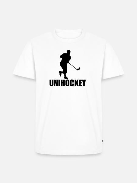 Floorball - Men's Premium Organic T-Shirt - white
