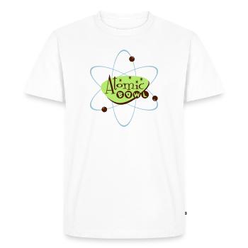 Atomic Bowl - Men's Premium Organic T-Shirt - white - Front - Nico (187cm)