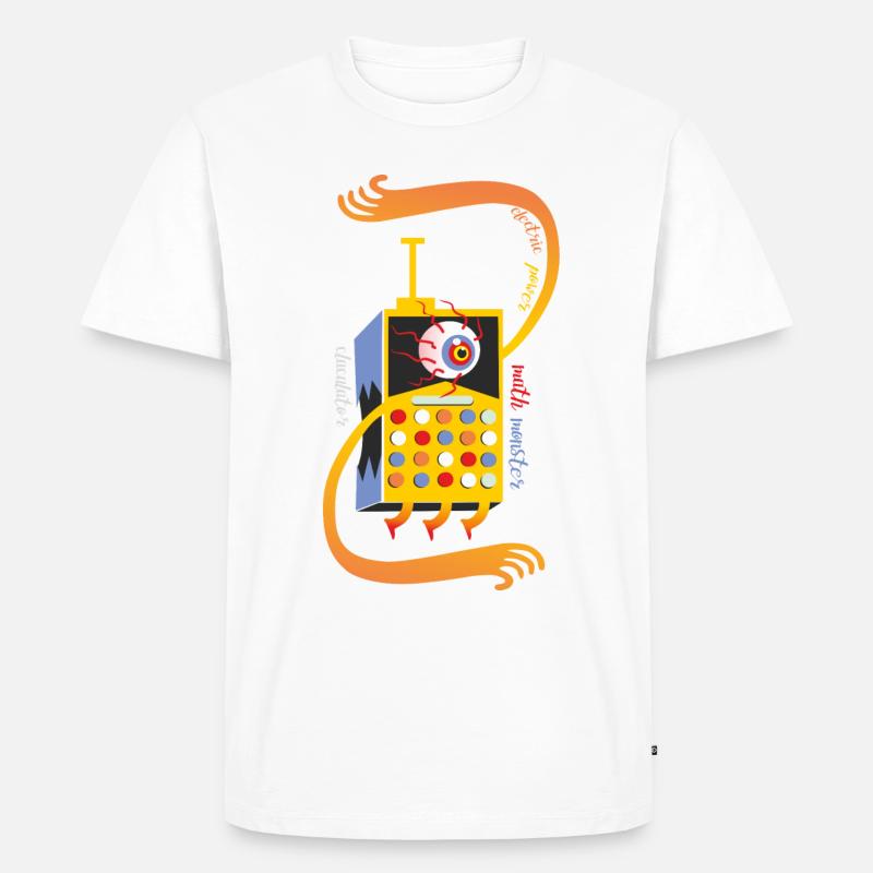 Beispielrechner-Elektrisch - Männer Premium Bio T-Shirt - Weiß