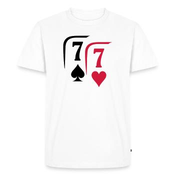 PAIR 7 - T-shirt Premium bio Homme - blanc - Devant - Nico (187cm)