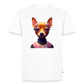Miniature Pinscher Dog - Miniature Pinscher - T-shirt Premium bio Homme - blanc - Devant - Nico (187cm)