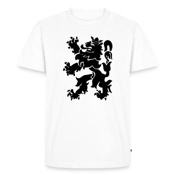 Lion lion Lowe León crown - Men's Premium Organic T-Shirt - white - Front - Nico (187cm)