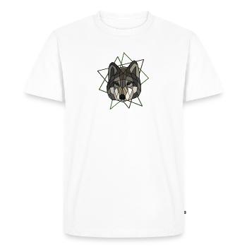 Wolf - T-shirt Premium bio Homme - blanc - Devant - Nico (187cm)