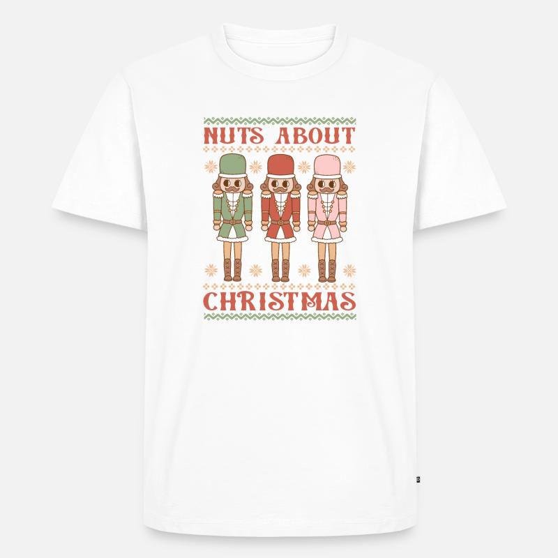 Hässlicher Weihnachtspullover - Männer Premium Bio T-Shirt - Weiß