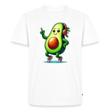 Avocado Bale - Men's Premium Organic T-Shirt - white - Front - Nico (187cm)