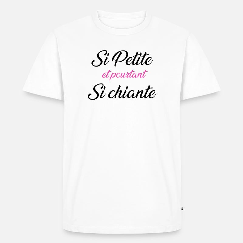 so klein und doch so langweilig - Männer Premium Bio T-Shirt - Weiß