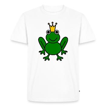 Frog. anniversary. Anniversary Decade - Men's Premium Organic T-Shirt - white - Front - Nico (187cm)
