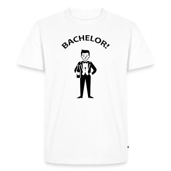 Baccalauréat Junggeselle - T-shirt Premium bio Homme - blanc - Devant - Nico (187cm)