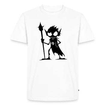 Goblin Orc - Men's Premium Organic T-Shirt - white - Front - Nico (187cm)