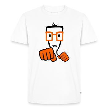Boxer Fighter Boy - T-shirt Premium bio Homme - blanc - Devant - Nico (187cm)