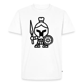 Spartan - Men's Premium Organic T-Shirt - white - Front - Nico (187cm)