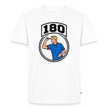 180 fléchettes - T-shirt Premium bio Homme - blanc - Devant - Nico (187cm)