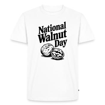 Journée nationale du noix - T-shirt Premium bio Homme - blanc - Devant - Nico (187cm)