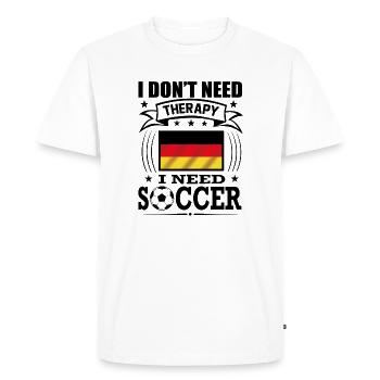 Germany Soccer Football 2022 WM - Men's Premium Organic T-Shirt - white - Front - Nico (187cm)