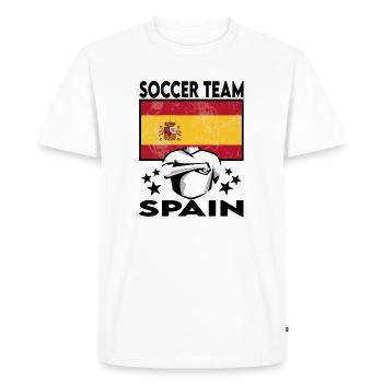 Spain Soccer Football 2022 WM - T-shirt Premium bio Homme - blanc - Devant - Nico (187cm)
